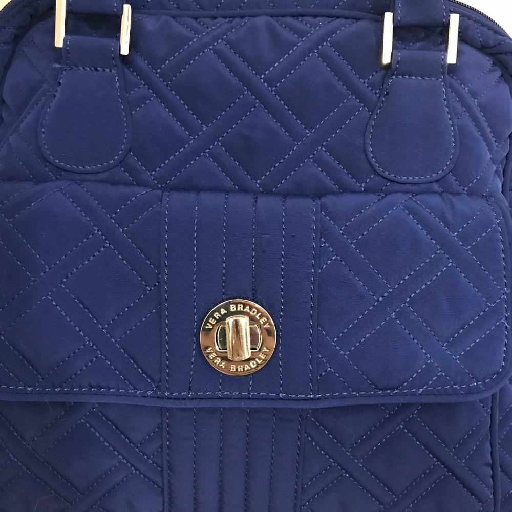 Vera Bradley purse cobalt blue microfiber - Picture 3 of 7